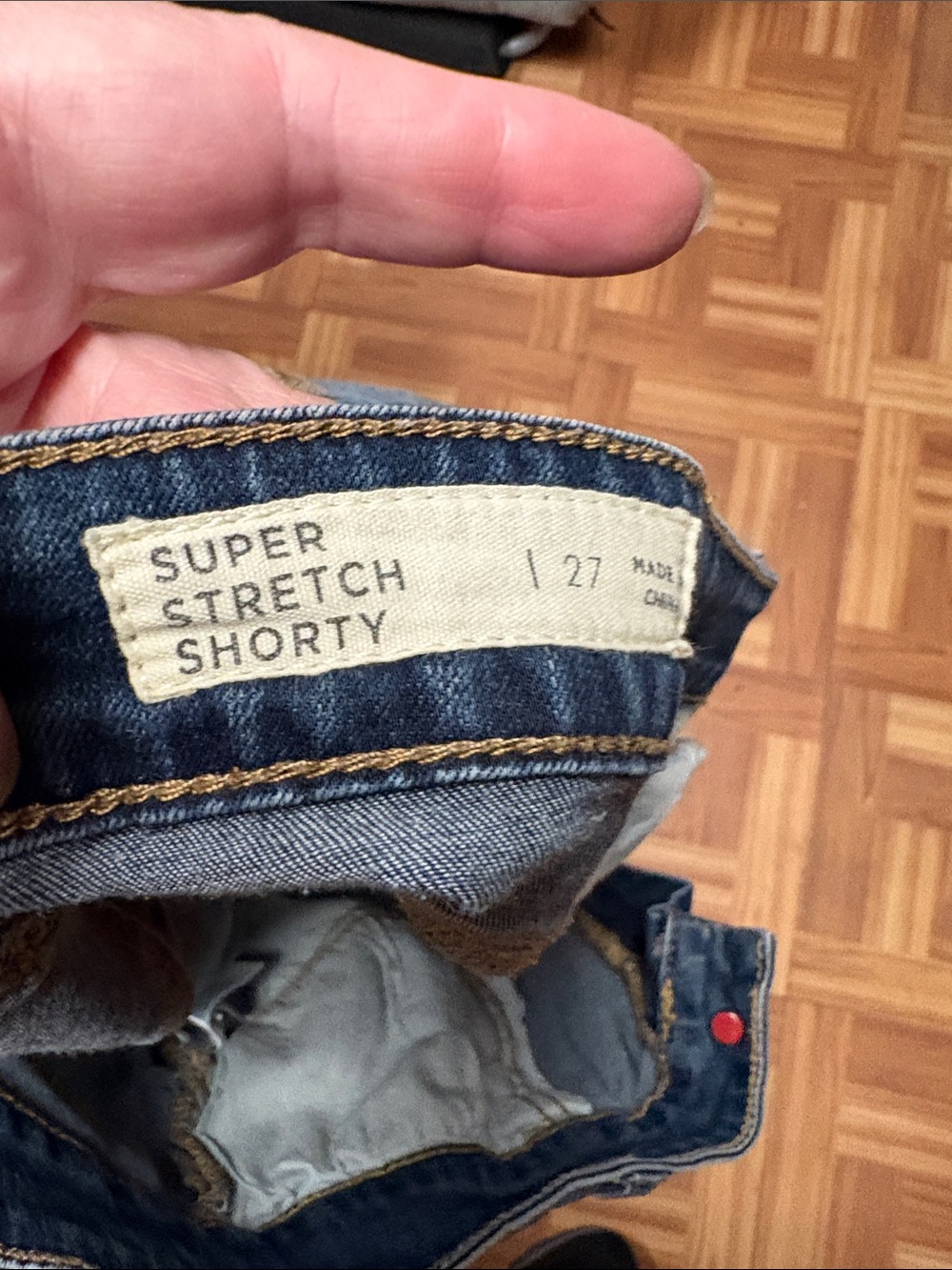 Bullhead Blue Distressed Roll-Cuff Denim Shorts - Picture 6 of 6